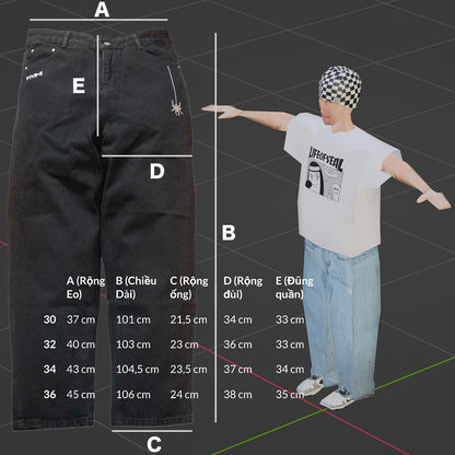 2025 spider web jeans