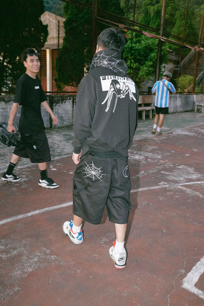 NWO LOGO JORTS (SOLID BLACK)