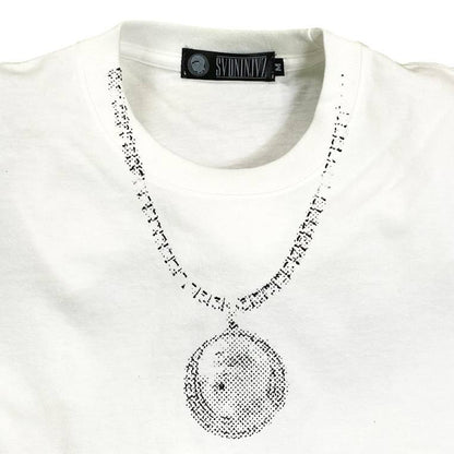 SVDNINJVZ Iced Silver Pendant T-shirt