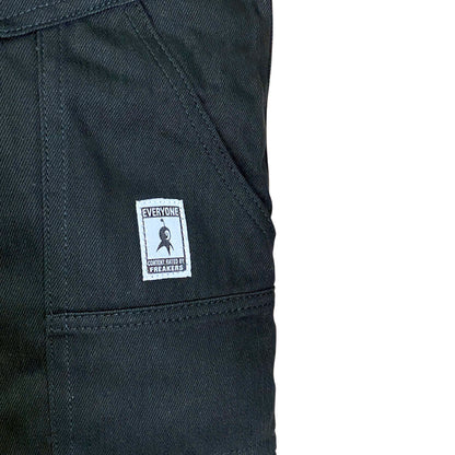 NWO LOGO JORTS (SOLID BLACK)